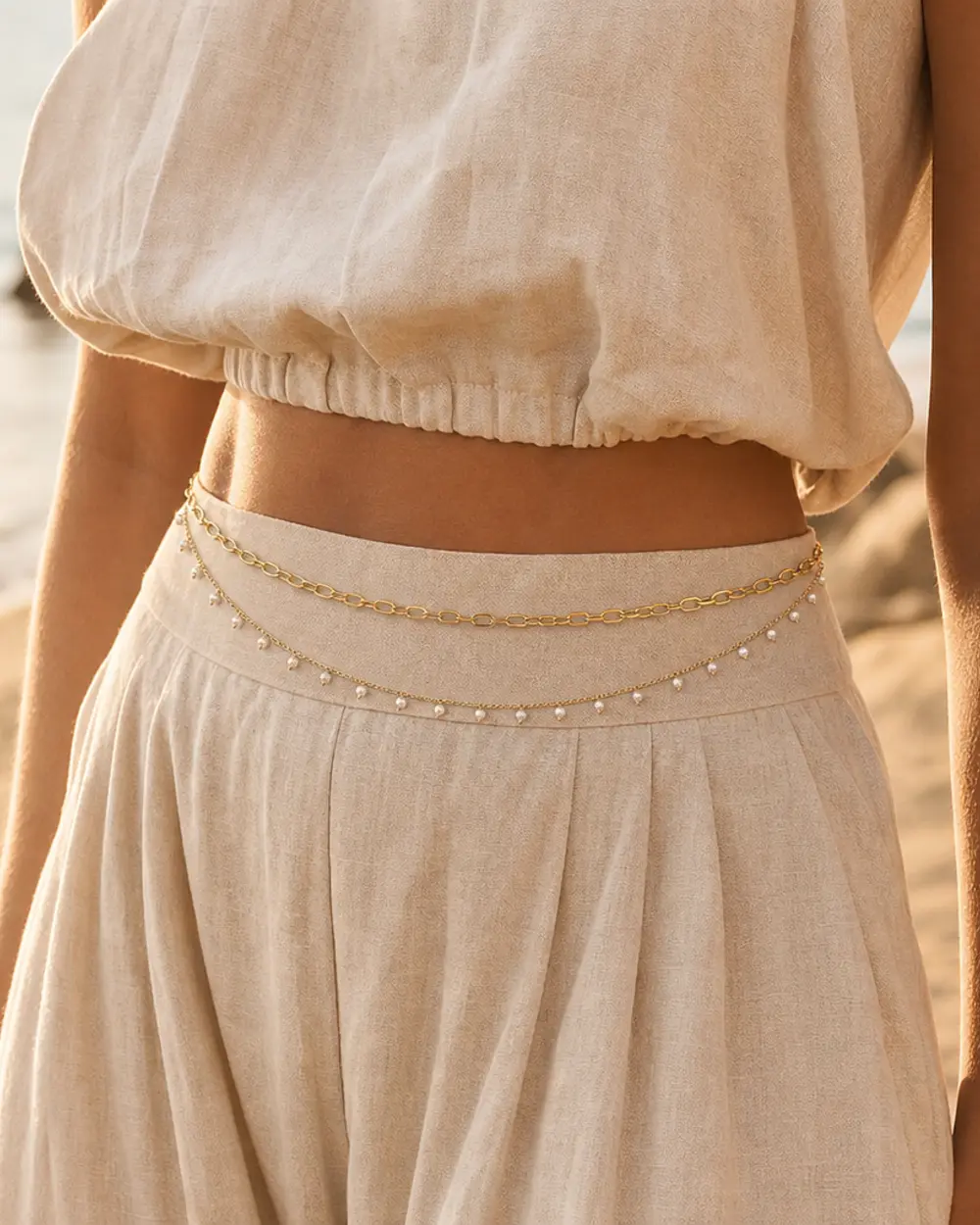 Shell — Pearl Body Chain