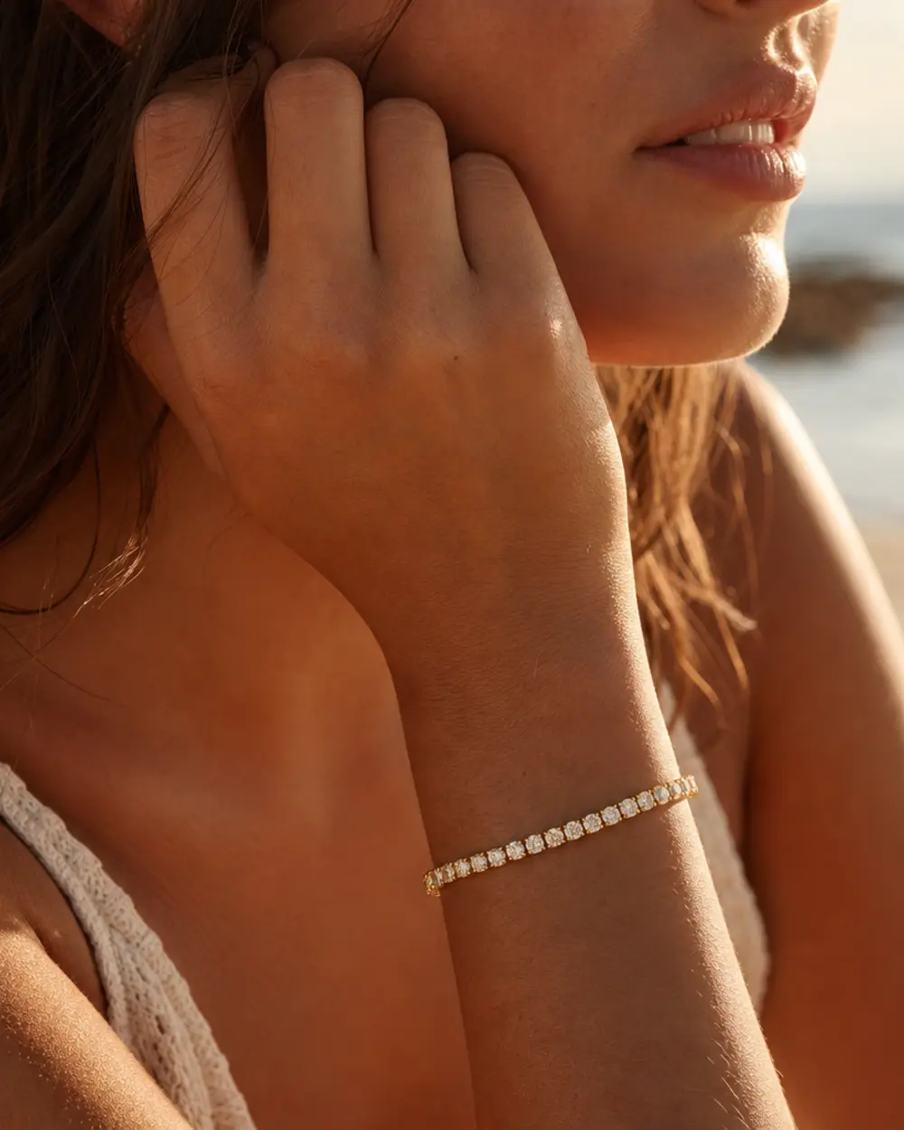 Shimmer — Zircon Chain Bracelet